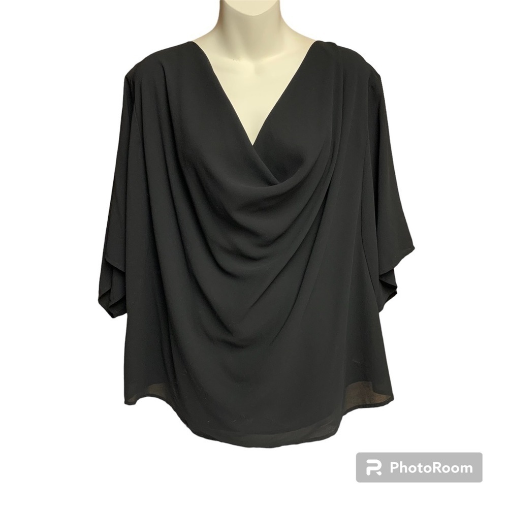 Lala Factory black dolman sleeve top size medium oversized very flowy